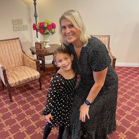 Black Maxi Wrap Dress with Slit and V-Neck - Picture 2 of 2